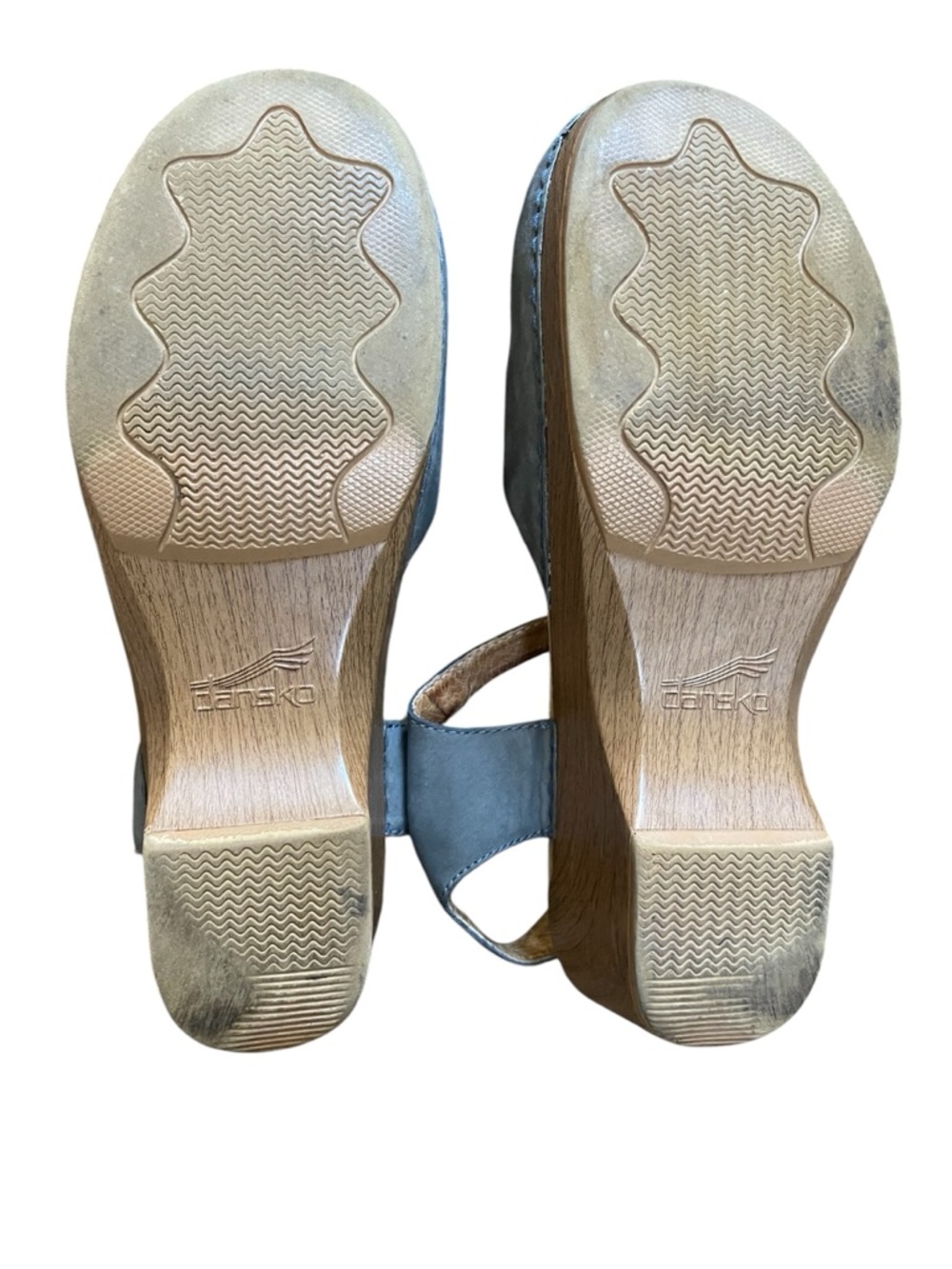Dansko Sam Mary Jane Clogs Shoes Denim Burnished Nubuck Size 40 EU, 9.5-10 US - Picture 9 of 14